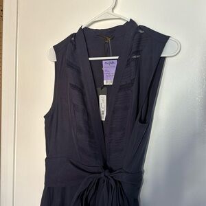 Beautiful navy linen dress
